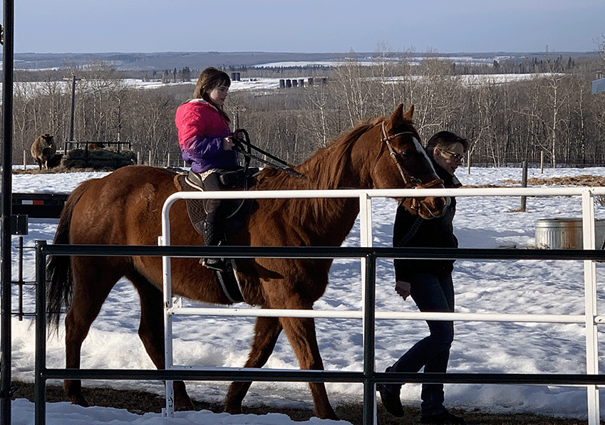 Adessa horseback riding