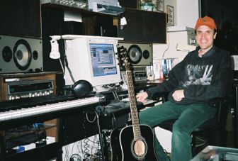 This is David in his home studio - It is the source of many nights lost sleep